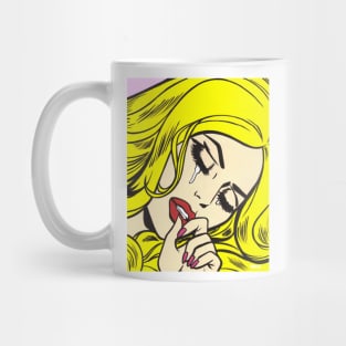 Blonde Sad Girl Mug